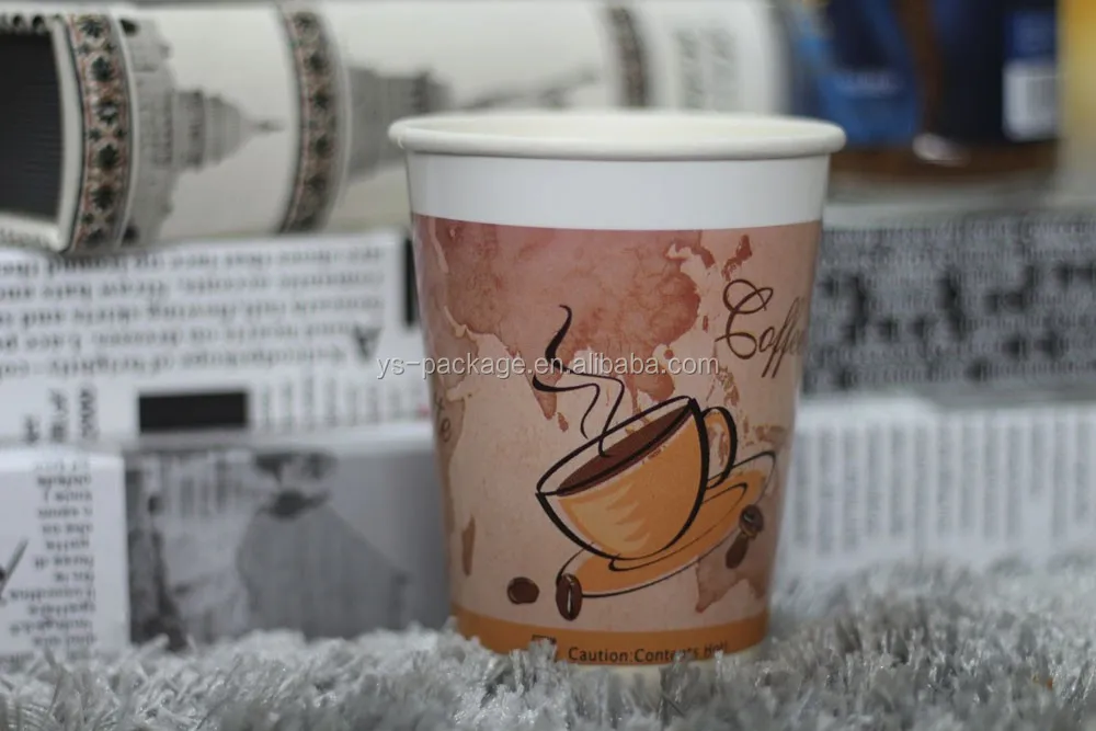  Горячая Распродажа бумажный стакан для кофе с двойными стенками хорошего качества