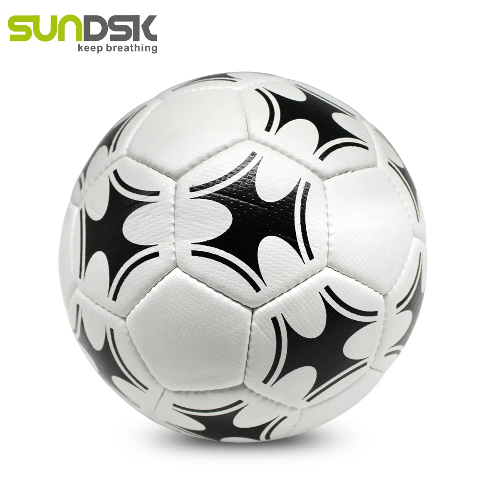 Высококачественный сшитый вручную футбольный мяч из искусственной кожи размер 5