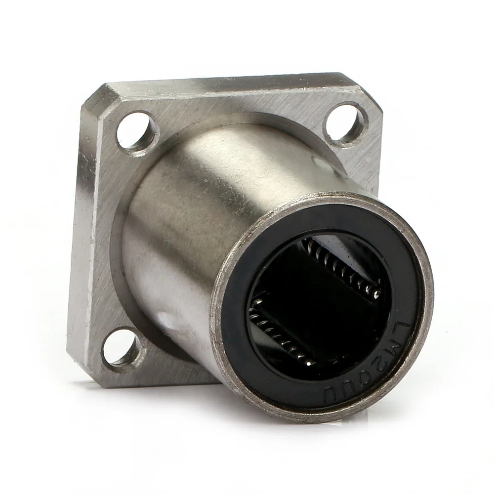 Factory cheap Square flange linear motion ball bearing LMK5UU LMK6UU LMK8UU LMK10UU LMK12UU LMK16UU LMK20UU LMK25UU LMK30UU