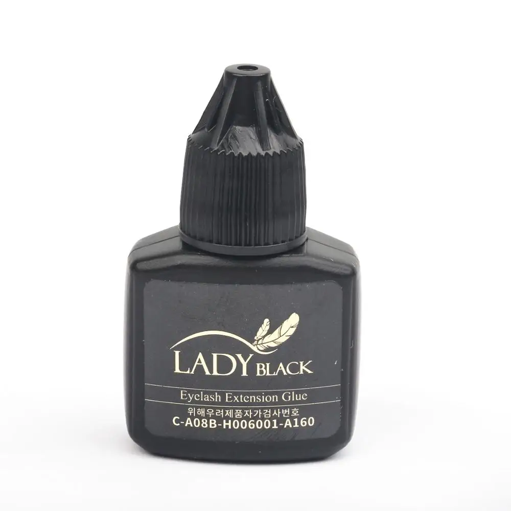 High quality lady black anti-sensitive korean eyelash extension glue