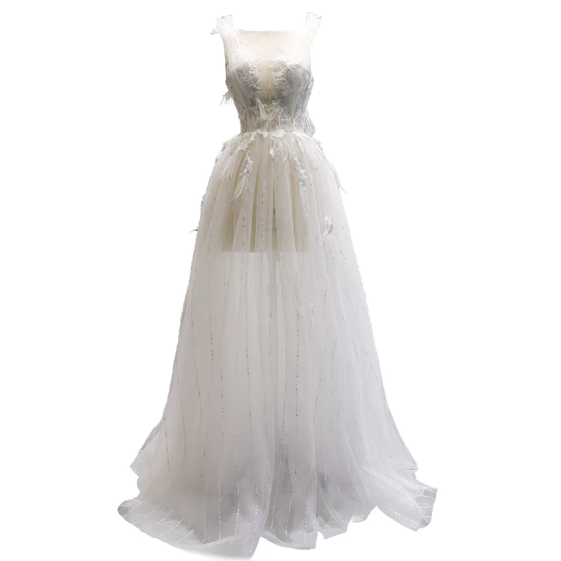 Jancember RSM66679 Unique style lace up corset back rhinestone appliques china wedding dress white ruffles wedding dress