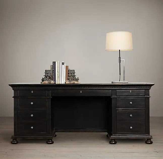 Luxury design wooden curved desks for office or home