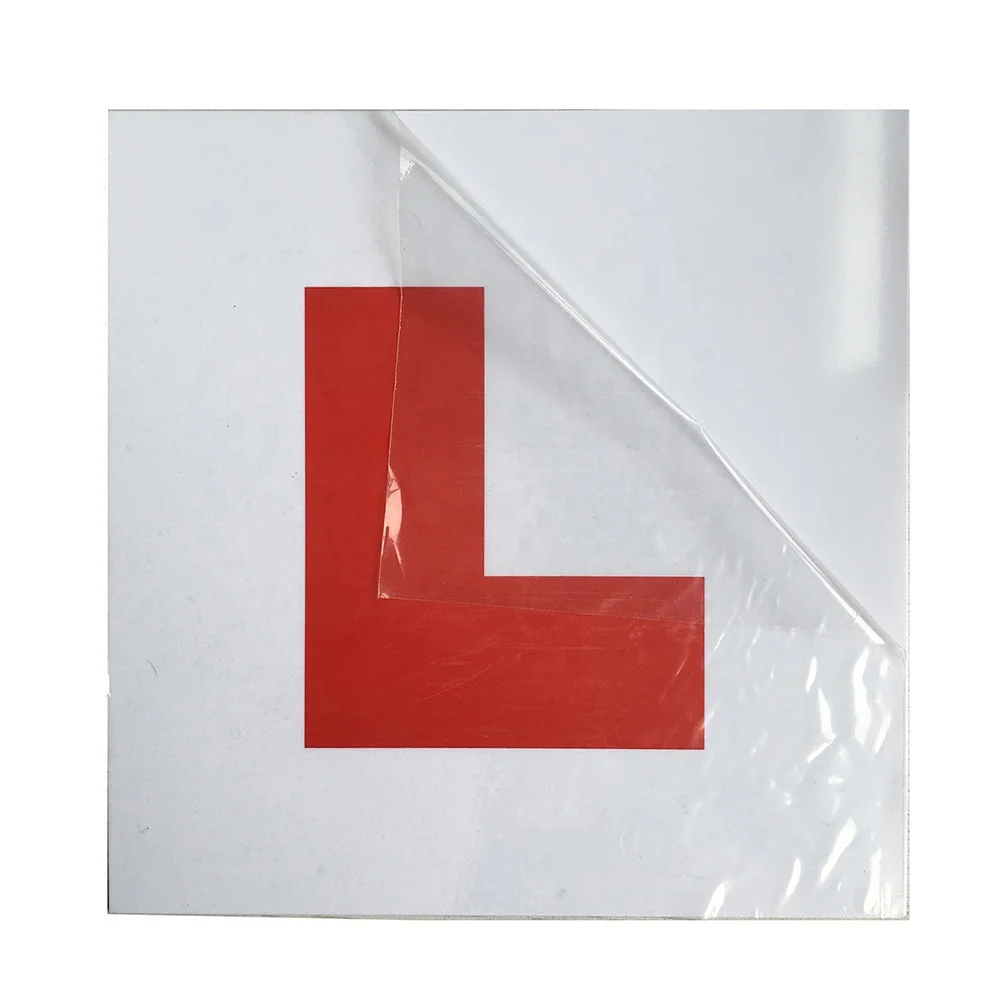 MOTORCYCLE L PLATE KIT CAR STICKER