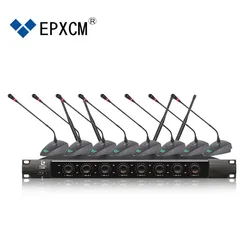 Epxcm/про аудио X-8600 профессиональный ручной 8 каналов УВЧ беспроводной микрофон для караоке для гостиной пение