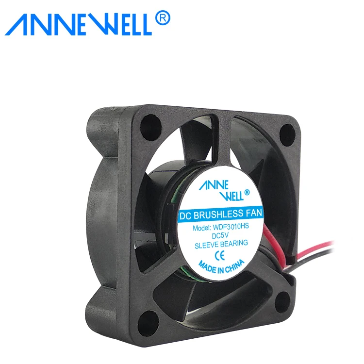 ANNEWELL Fan 30x30x10 Mini Fan Low Voltage 5v 6v 8v 3010 30mm Fan Dc