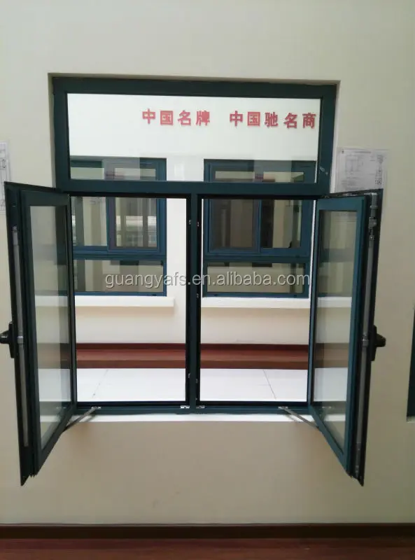 Aluminium doors and windows with glass finish