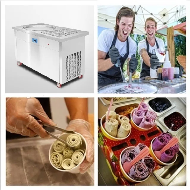 ice cream roll mobile food cart