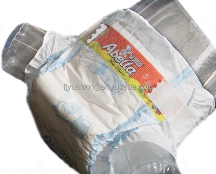 Китай, класс B, оптовая продажа, дешевый хлопковый тип, дышащие Волшебные Ленты, детские подгузники 50x4 в упаковке