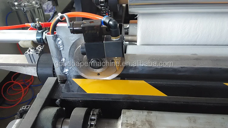 Automatic rewinding toilet paper embossing slitting small bobbin paper products machine