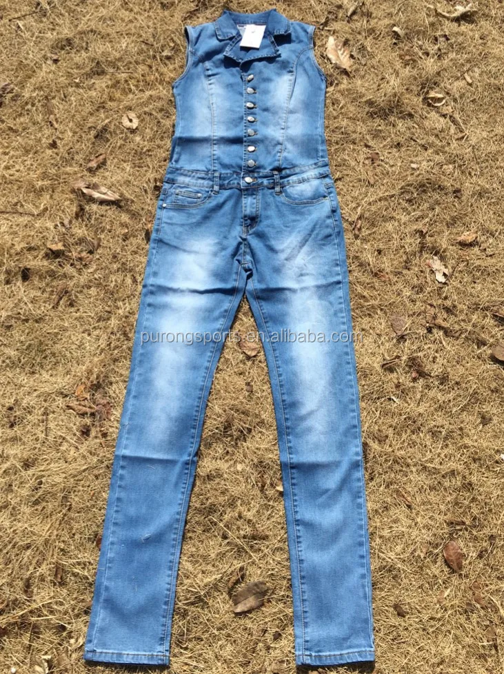 
New Arrival 2017 jumpsuits jeans European style Women Jumpsuit Denim Overalls Shirt Rompers Girls Pants Jeans S-XL Bodysuit 