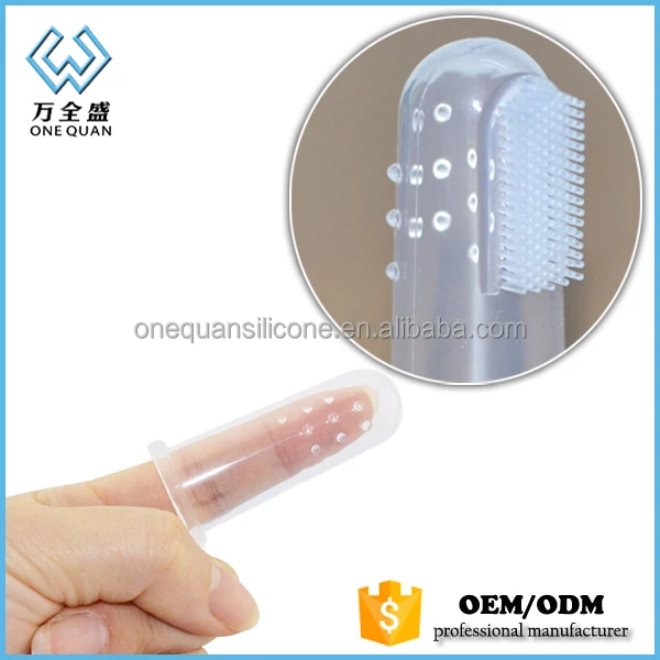 Factory Soft Silicone Baby Training Finger Tooth Brush