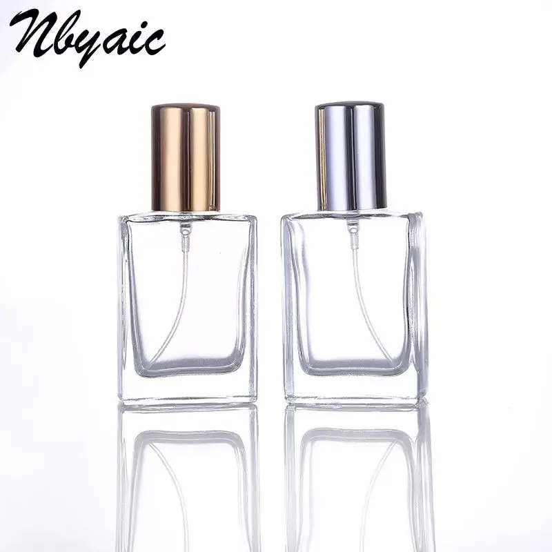 
30ml.50ml.100ml triangle shape glass spray perfume bottle made in china 