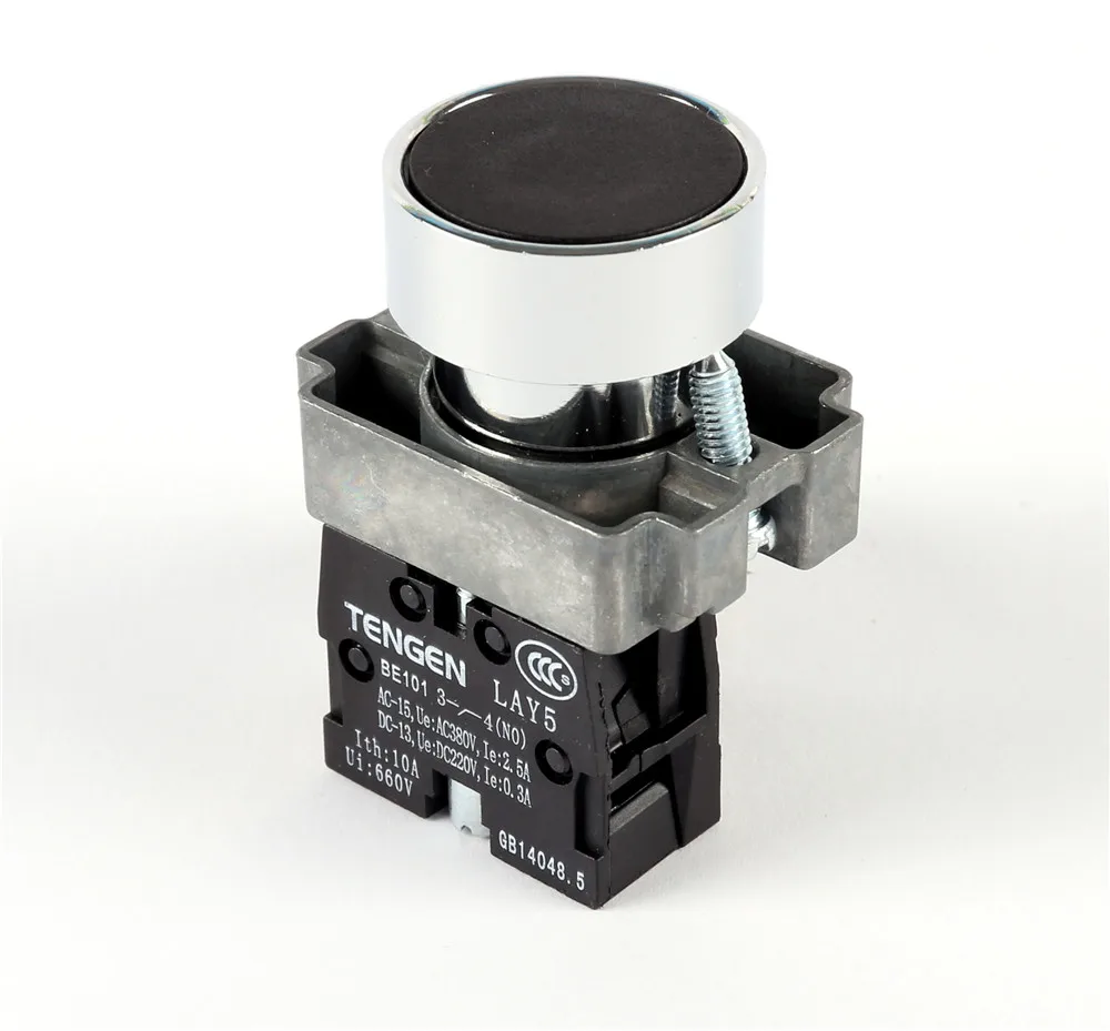 22mm Push Button Switch Panel Mount 10A 440V 1NO 1NC DPST  Momentary  Pushbutton Switches