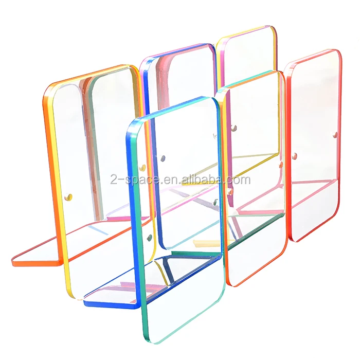 Desktop Colored Photograph Display Custom 5x7' Acrylic Photo Frame Colorful Picture Frame with Magnet