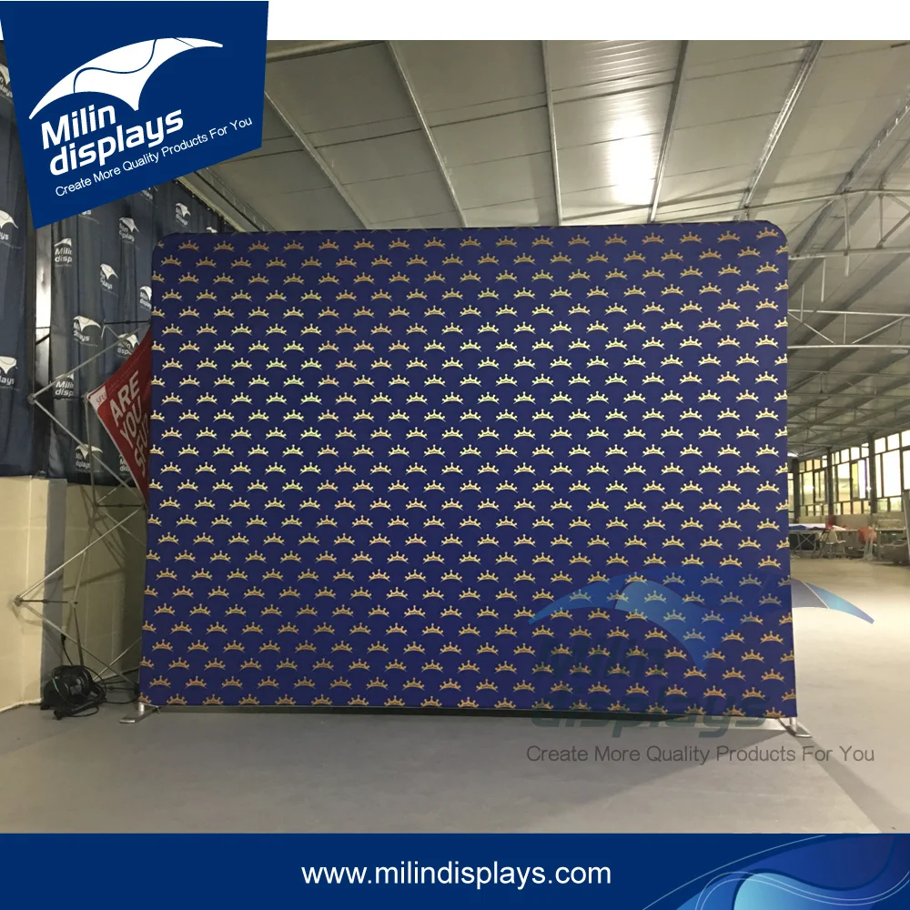 Торговая выставка 8x8 8x10 пользовательская ткань наволочка выставочная стена медиа портативный