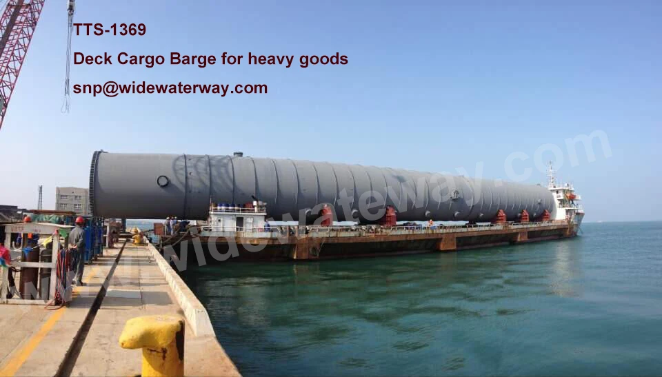 TTS-1353 9394t heavy good deck barge sale