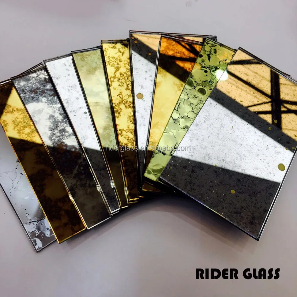 Frameless 4-6mm High Quality Antique Mirror Decorative Art Glass