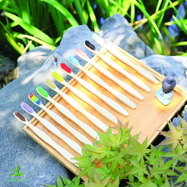 
Customized shape cheap bamboo toothbrush new design tooth brush for hotels Promotional eco bamboo toothbrush 