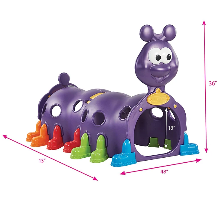 Structure Playground Equipment Low Price Indoor Caterpillar Climbing Play Kids Customized Plastic Playground Colorful 10 Sets