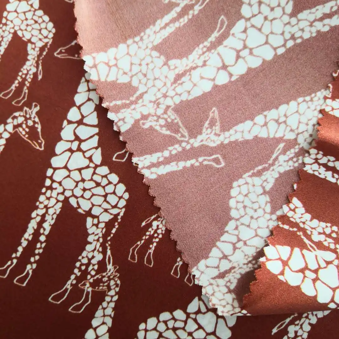 100% Pure Silk 16mm Digital Printing Satin with High Quality for Female