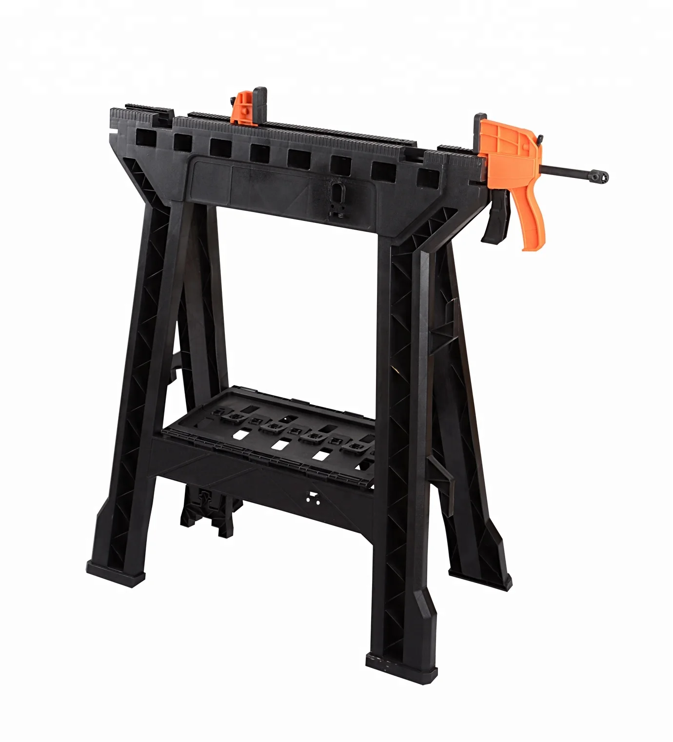 Clamping Sawhorse Plastic Clamping Saw Horse 2 pack