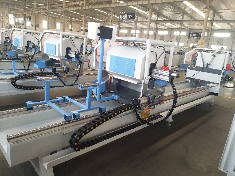 Double head cutting saw for aluminum profile cutting use