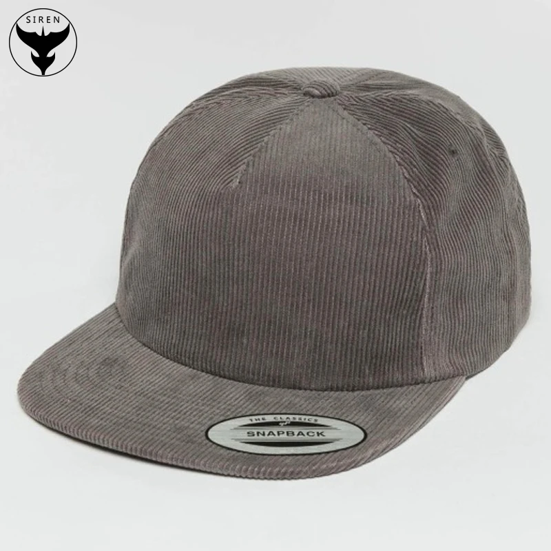 Custom 5 Panel Corduroy Unstructured Hats Blank Wholesale