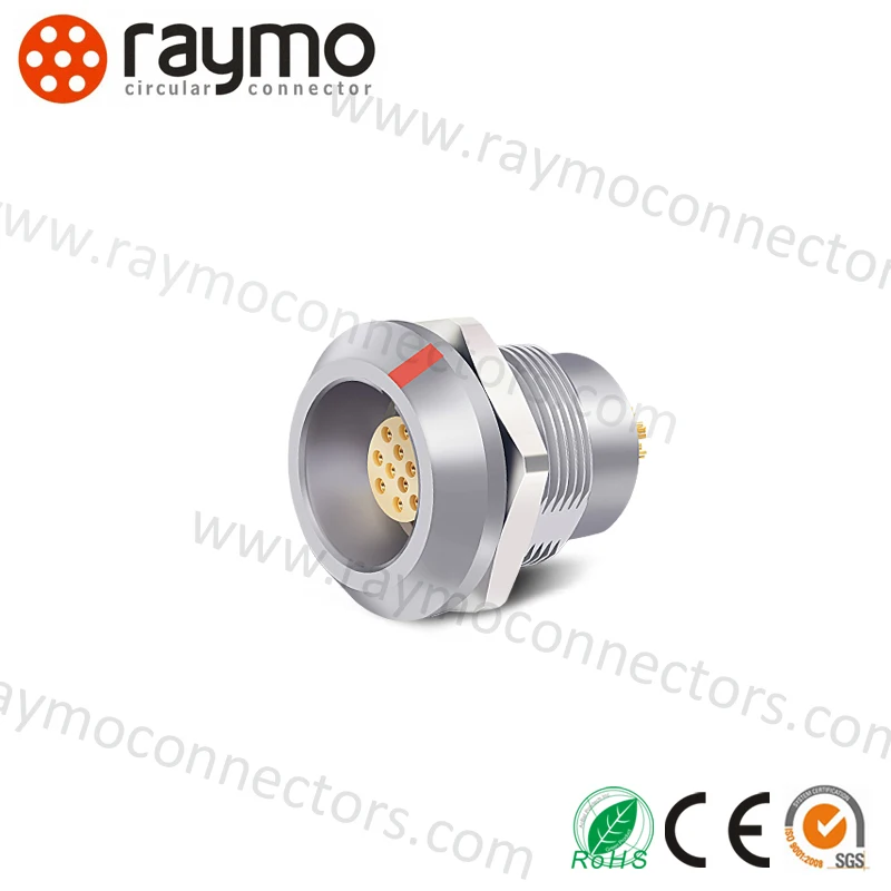 K series IP68 waterproof 2K 12pin  circular metal push pull connector HGG.2K.312.CLL