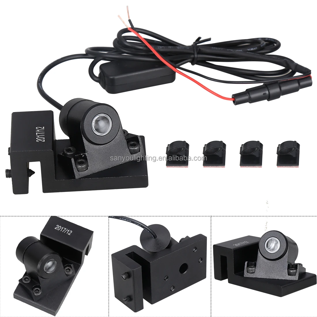 SANYOU Newest arrival popular IP67 Led welcome door lights with angle wings for auto parts