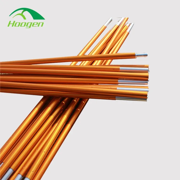Alloy 7001 Telescopic Aluminum Tarp Pole Seamless Tube & Camping Flexible 7000 Aluminum Tent Pole Manufacturers