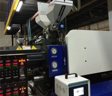 
Two-color Volumetric Doser in plastic mixer 