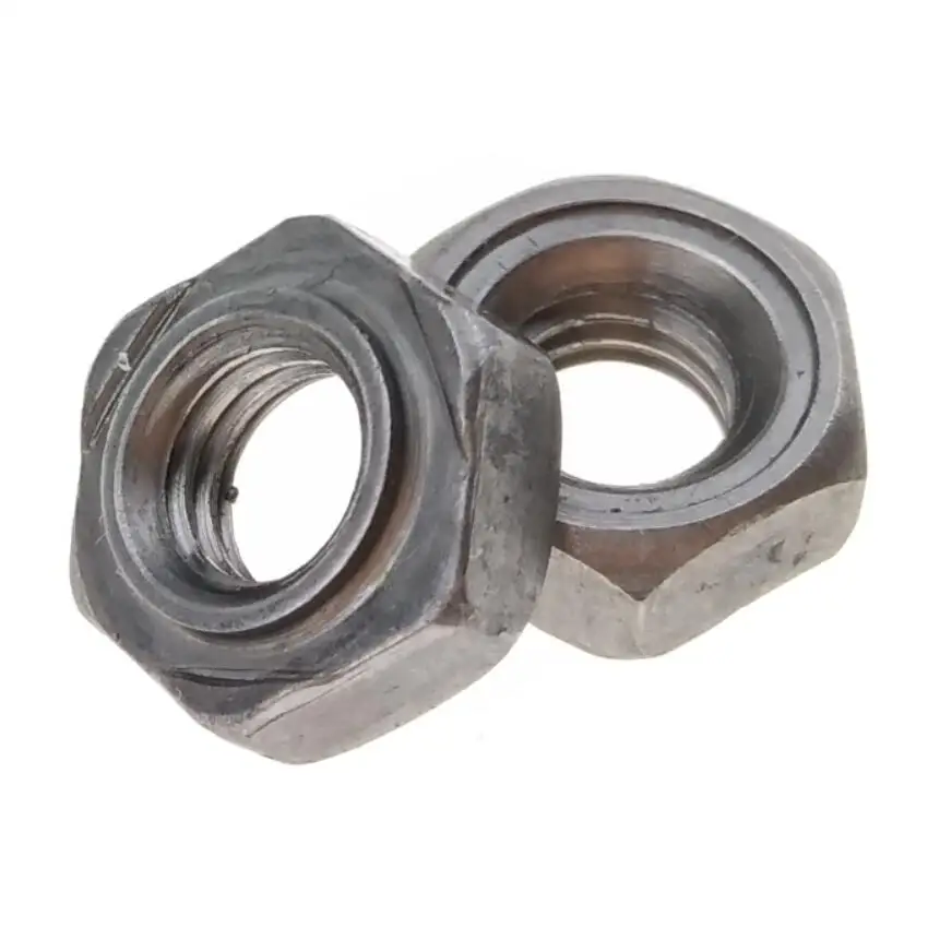 M6 Carbon Steel Hex Weld Nuts Plain Finish for Metal