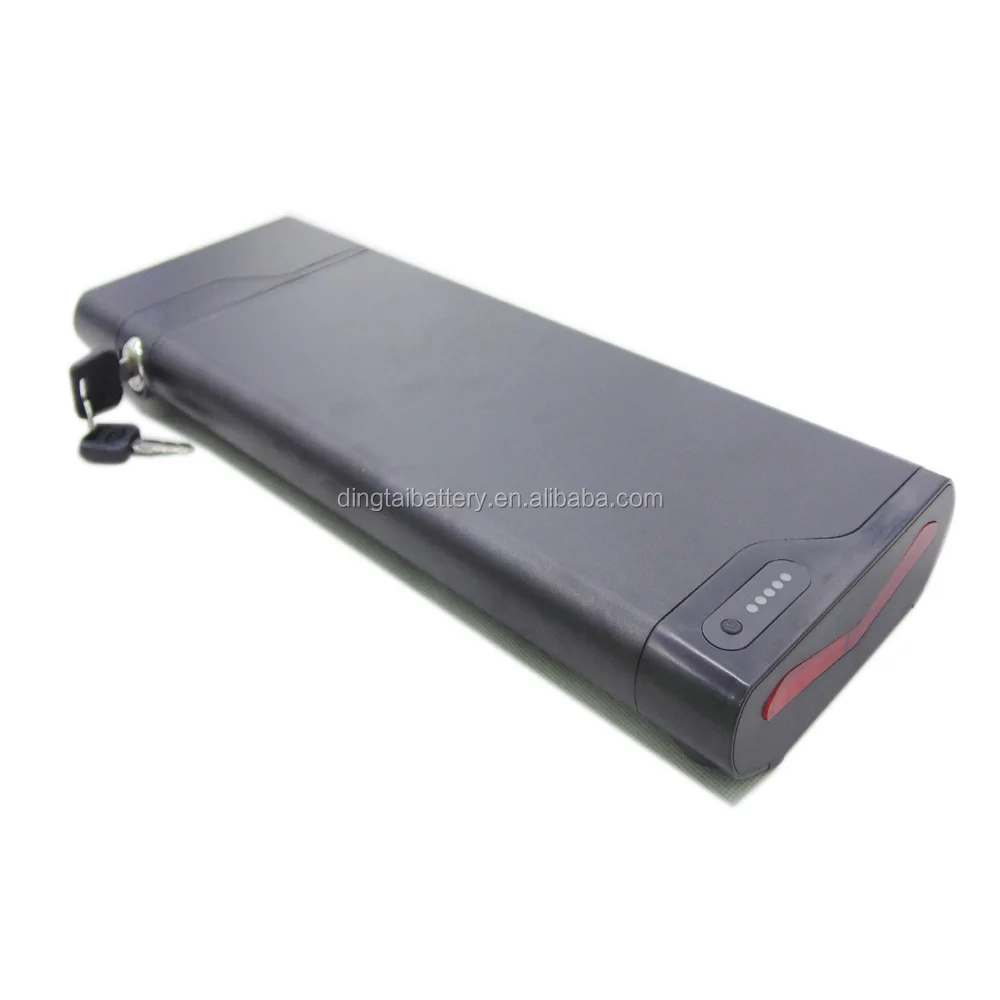 Light Weight Ebike Battery 36v 7.8ah 8.7ah 9ah 9.6ah 10ah 10.5ah Slim Rear Rack case Electric Bike Li Ion Battery