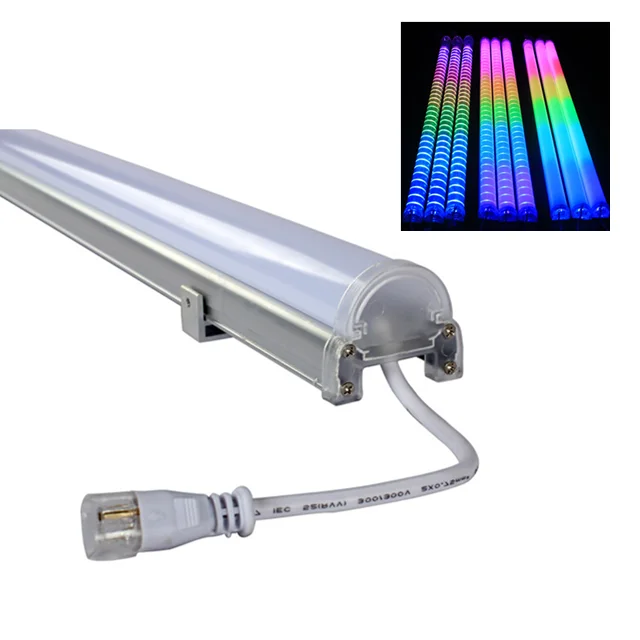 
Outdoor Rail guarding 24V Dc D4535 Rgb 48Smd 5050 6 Pixel IC Dmx Wireless Led Hurdle Digital Tube Pipe Lights 