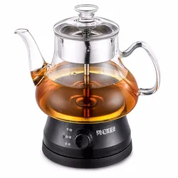 Smart Electric Turkish Stewing Tea Kettle Wholesale With Stainless Steel+Glass Percolator