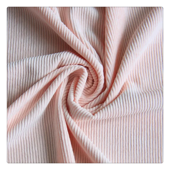 210gsm 90% polyester 8 wale corduroy pants fabric
