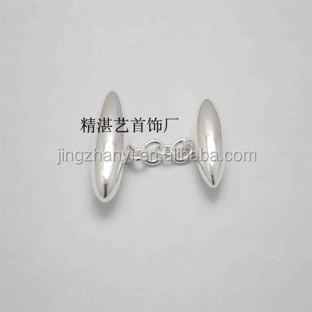 customized 925 sterling silver link cufflinks