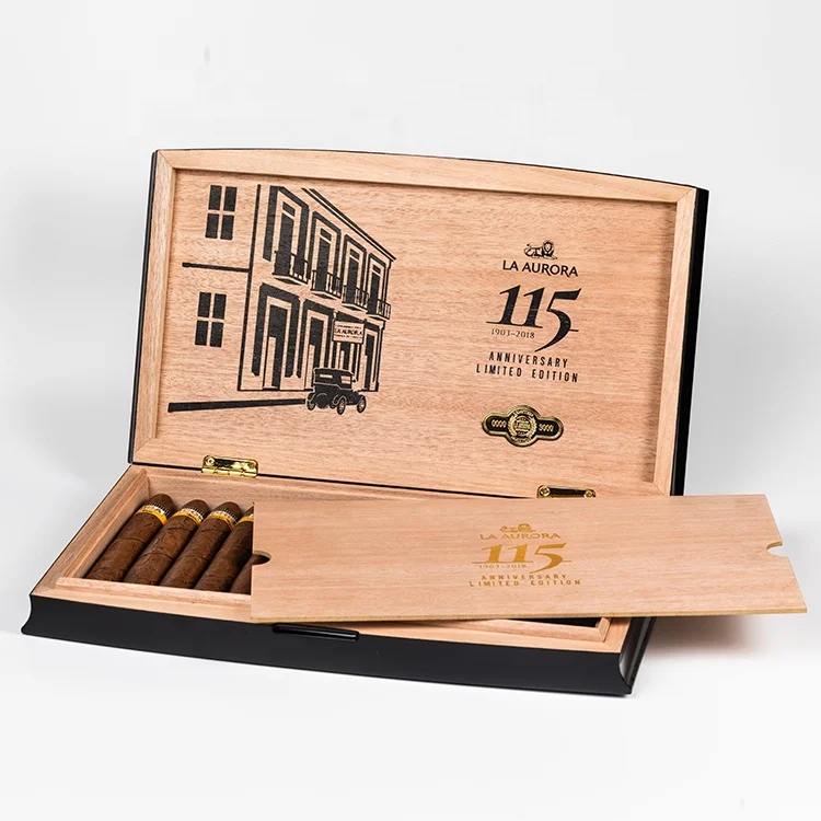 High Quality Wholesale Custom Luxury Cigar Boxes high gloss piano lacquer humidor