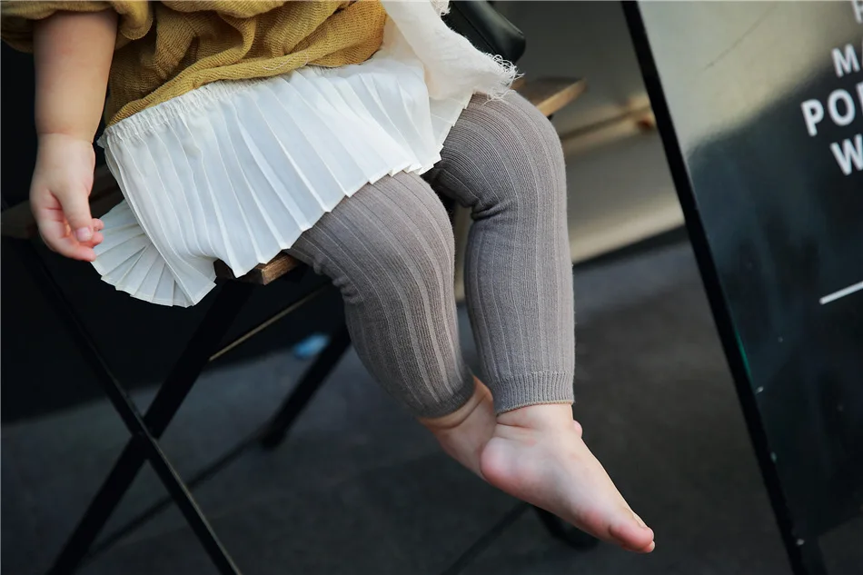 
Autumn Girls Leggings Striped Skinny Girls Fitted Ribbed Leggings High Waist Children Clothes For Girls Baby Clothing Wholesale 