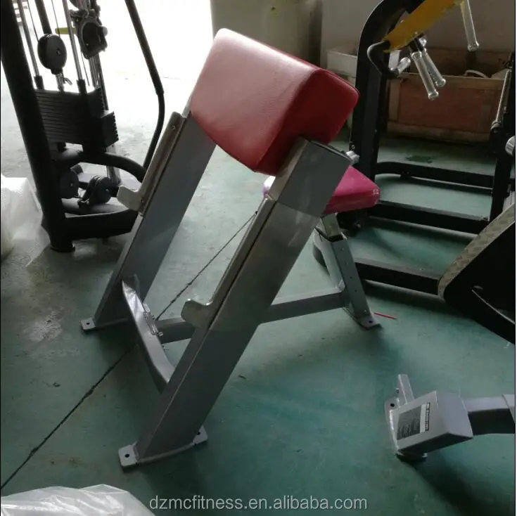 Dezhou Fitness equipment Commercial Preacher Curl/ Biceps Curl Bench for Muscle Training