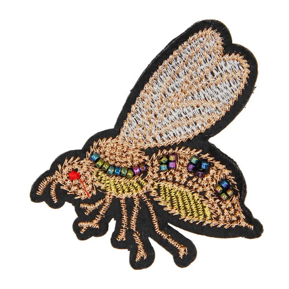 
With Factory Wholesale Price iron on custom crochet dress applique beaded patches 