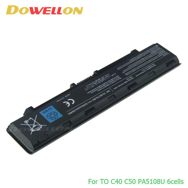 Generic 10.8v 47Wh PA5108U-1BRS Notebook laptop battery for Toshiba Satellite C40 C45 C50 C55T C70 C75T