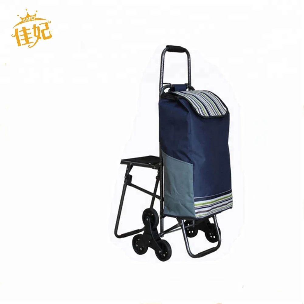 Cheap Climber Cart Climb Building Cart Folding shopping Trolley with Chair