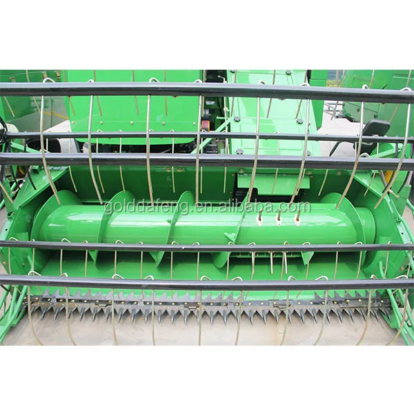 4LZ-5 Crawler Type Grain Combine Harvester Dual - Roll 1.5kg/s 3333-6000m2/h 0.75m3 2562mm 6350*2870*3100 65HP Blue