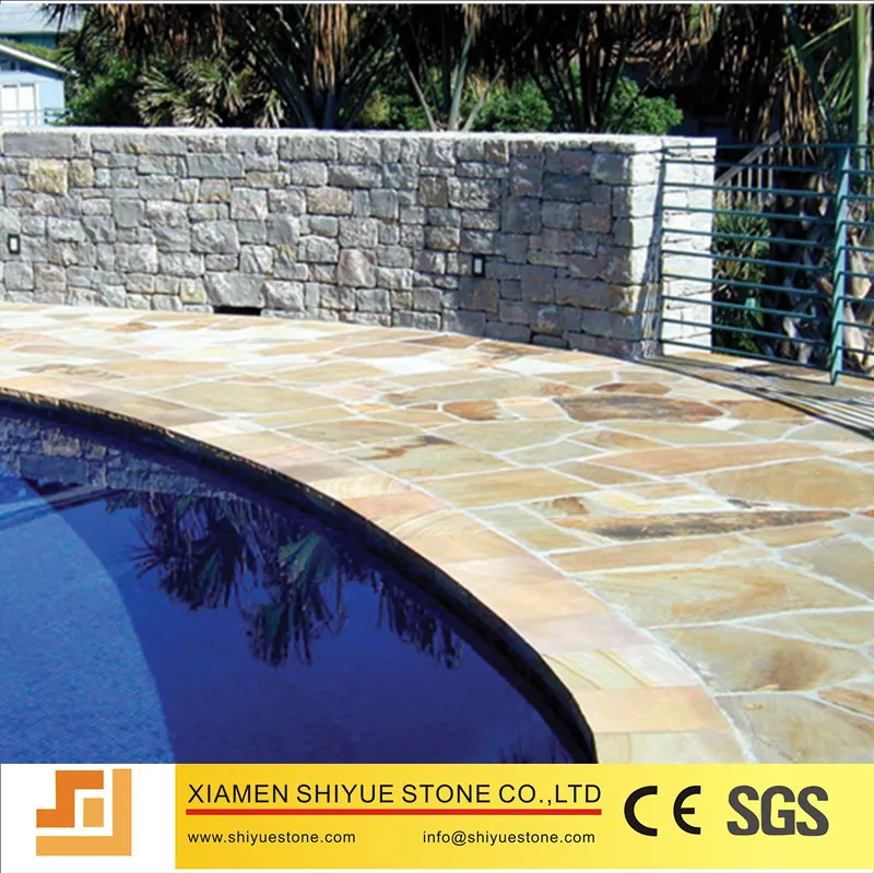 
Swimming pool coping sandstone pavers 