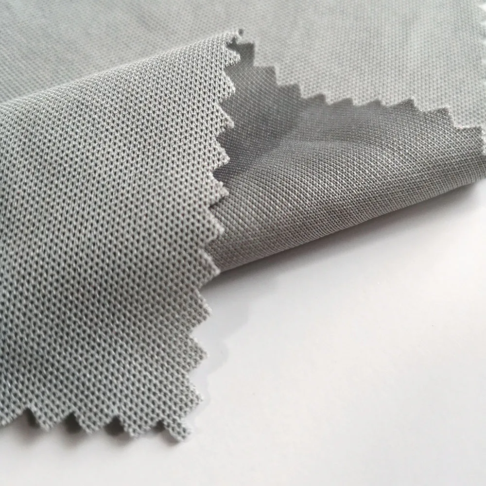 
Chinese factory sell certified polyester knitted soft plain performance pique fabric for polo shirts polo tops RTS PS1Y05 