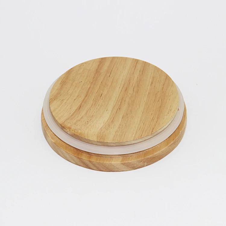 High quality storage jar bamboo lid candle jar bamboo lid cover  water bottle bamboo lid