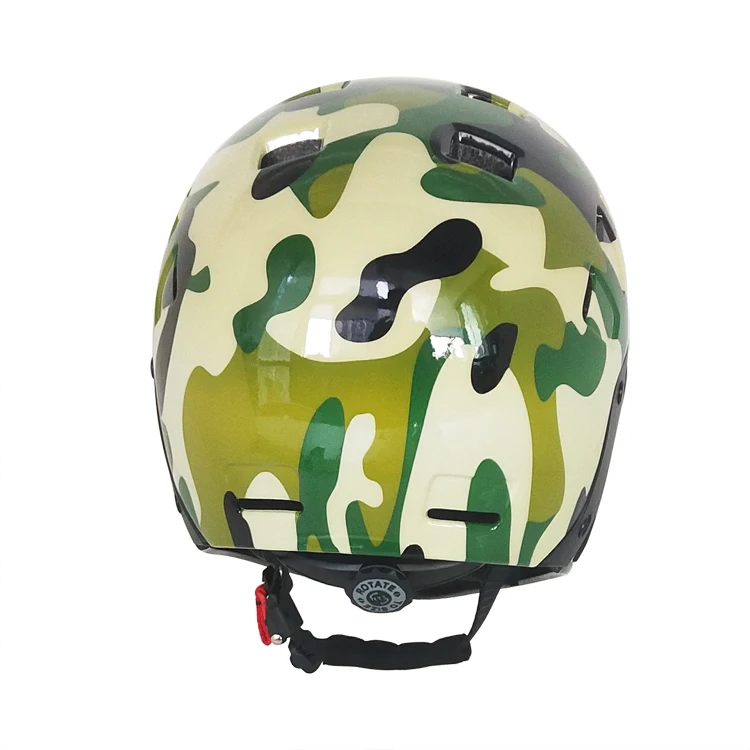 Full face BMX bike helmet with removable chin guard