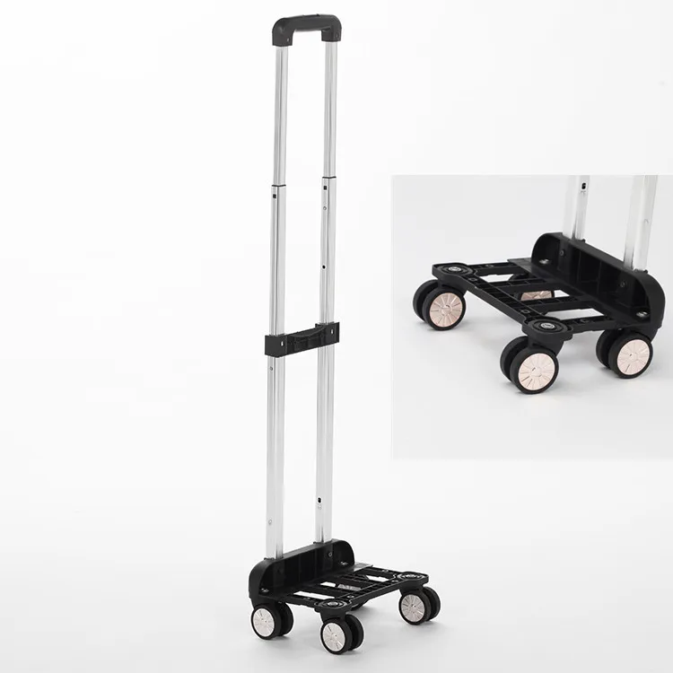 Traveling luggage handle with 4 wheel spinner OEM suitcase trolley sets