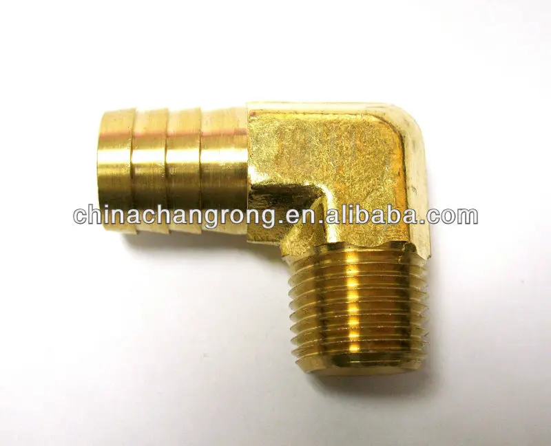 
Elbow Brass Barb Fitting 3/4 Hose 1/2 Male NPT Fuel Boat Air Connector Coupler 